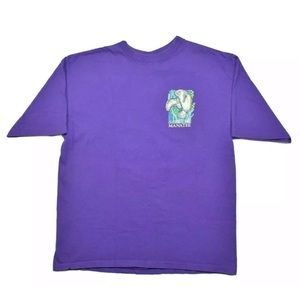 90s Purple WWF World Wildlife “Save The Manatee” L